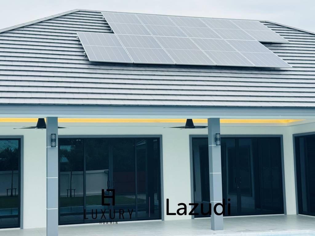 Sam Roi Yot: Brand-New 4-Bedroom Pool Villa Modern, No Fees