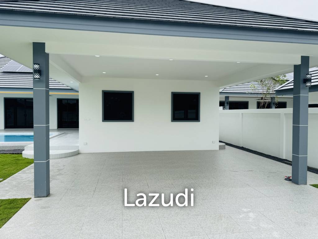 Sam Roi Yot: Brand-New 4-Bedroom Pool Villa Modern, No Fees