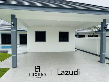 Sam Roi Yot: Brand-New 4-Bedroom Pool Villa Modern, No Fees