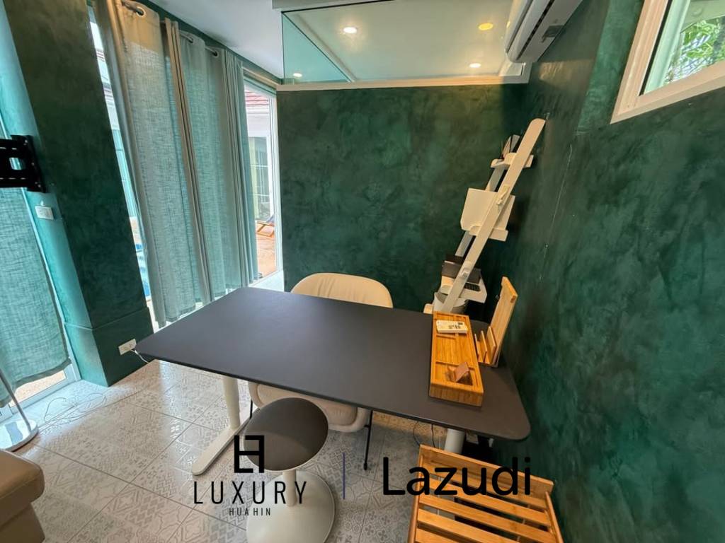 Beautiful Charming Pool Villa with 2(3) bed, 3 bath and office.