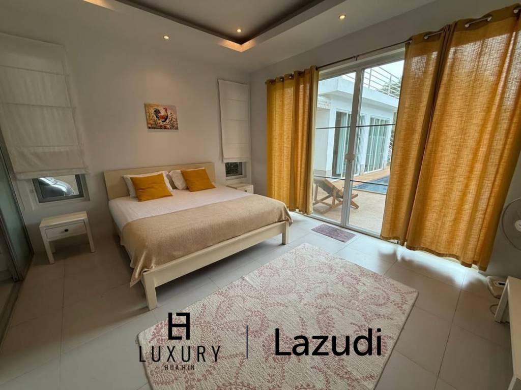 Beautiful Charming Pool Villa with 2(3) bed, 3 bath and office.