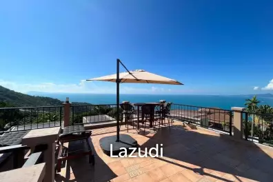 Incredible Roman-Style Hilltop Villa with Sea and Sunset Views