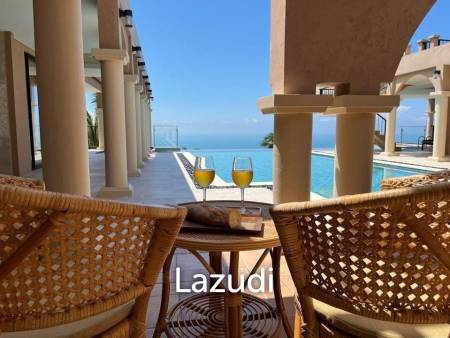 Incredible Roman-Style Hilltop Villa with Sea and Sunset Views