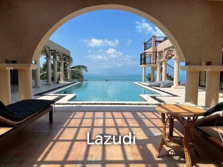 Incredible Roman-Style Hilltop Villa with Sea and Sunset Views