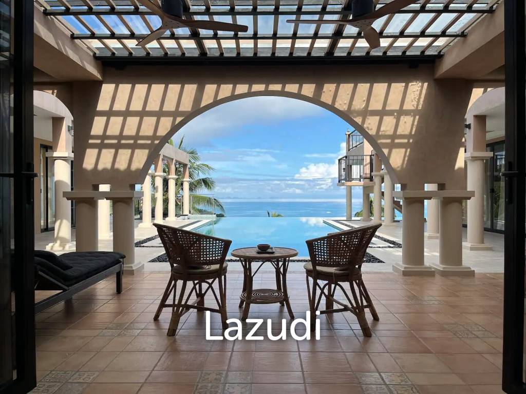 Incredible Roman-Style Hilltop Villa with Sea and Sunset Views