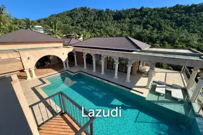 Incredible Roman-Style Hilltop Villa with Sea and Sunset Views