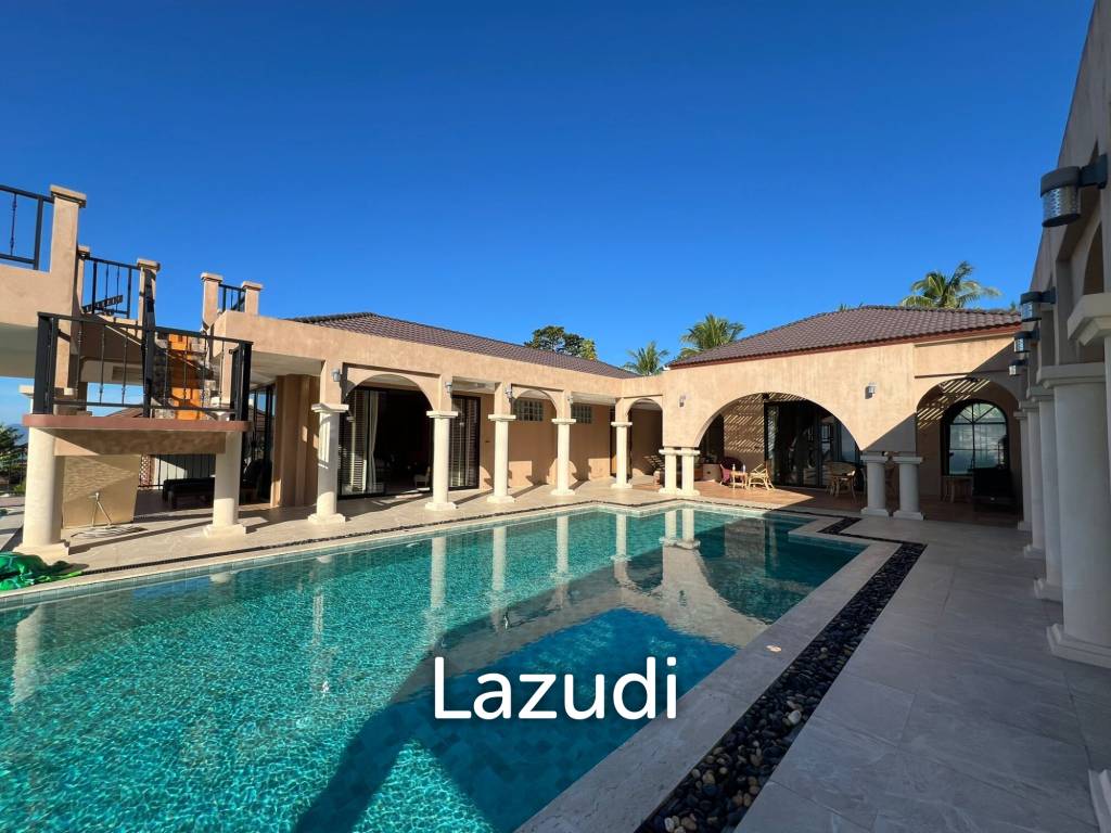 Incredible Roman-Style Hilltop Villa with Sea and Sunset Views