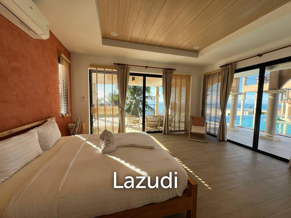 Incredible Roman-Style Hilltop Villa with Sea and Sunset Views