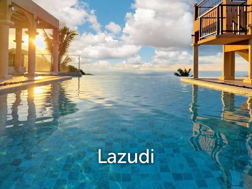 Incredible Roman-Style Hilltop Villa with Sea and Sunset Views