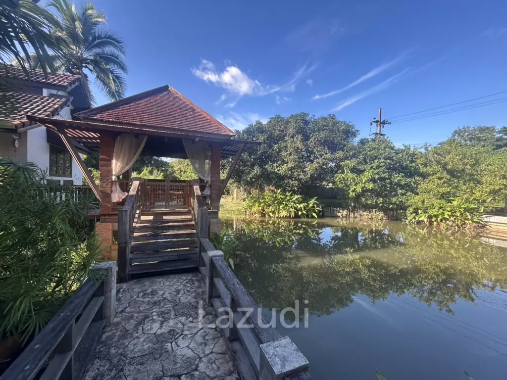 ขายบ้านพร้อมที่ดิน 2 ไร่ใกล้มหาวิทยาลัยและสนามบินในต.บ้านดู่