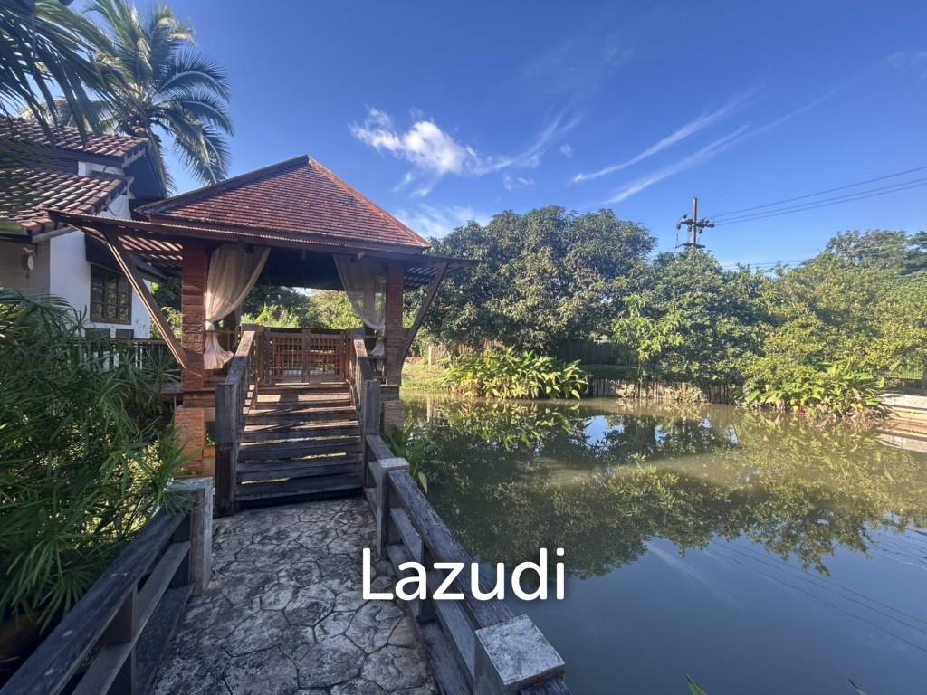 ขายบ้านพร้อมที่ดิน 2 ไร่ใกล้มหาวิทยาลัยและสนามบินในต.บ้านดู่