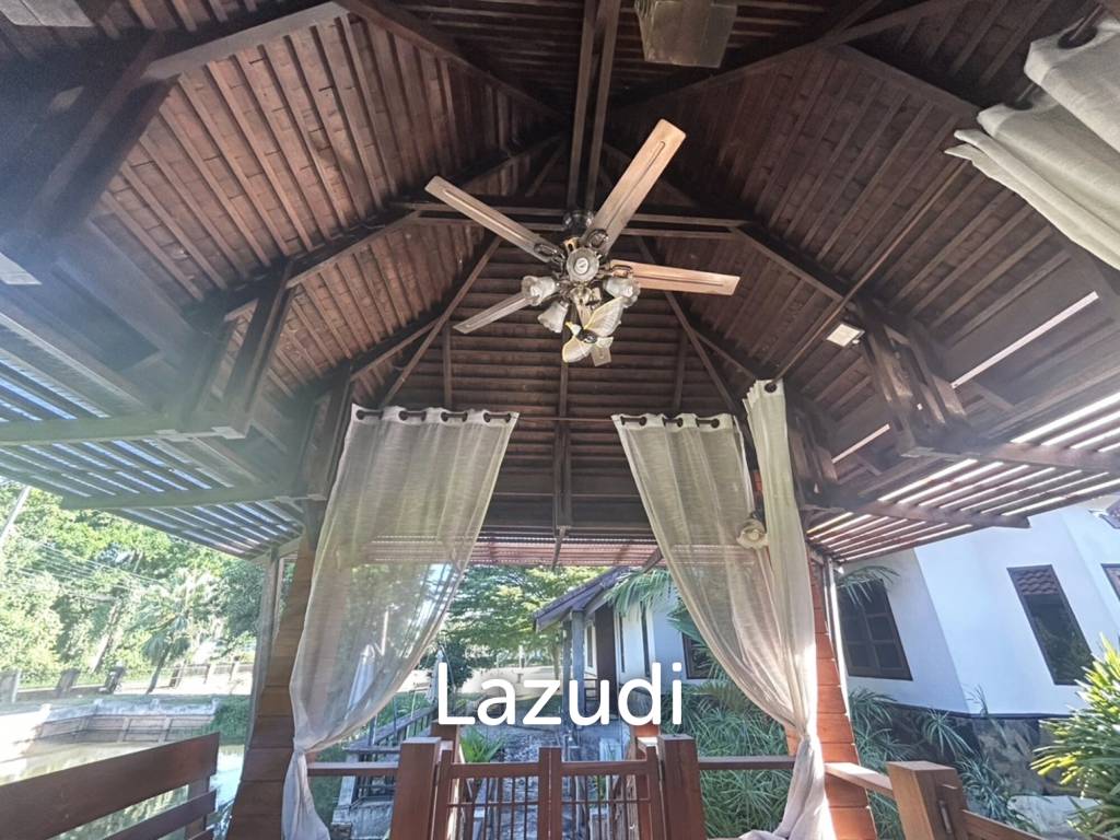 ขายบ้านพร้อมที่ดิน 2 ไร่ใกล้มหาวิทยาลัยและสนามบินในต.บ้านดู่