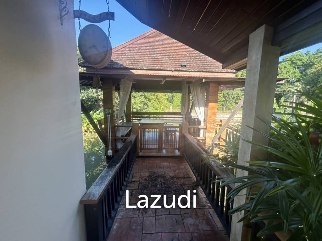 ขายบ้านพร้อมที่ดิน 2 ไร่ใกล้มหาวิทยาลัยและสนามบินในต.บ้านดู่