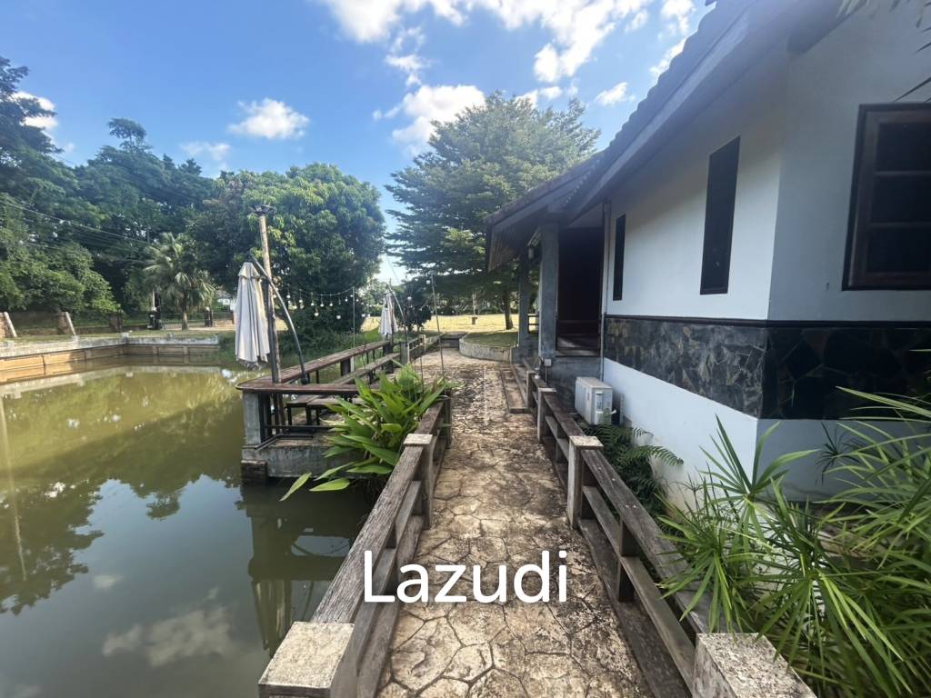 ขายบ้านพร้อมที่ดิน 2 ไร่ใกล้มหาวิทยาลัยและสนามบินในต.บ้านดู่