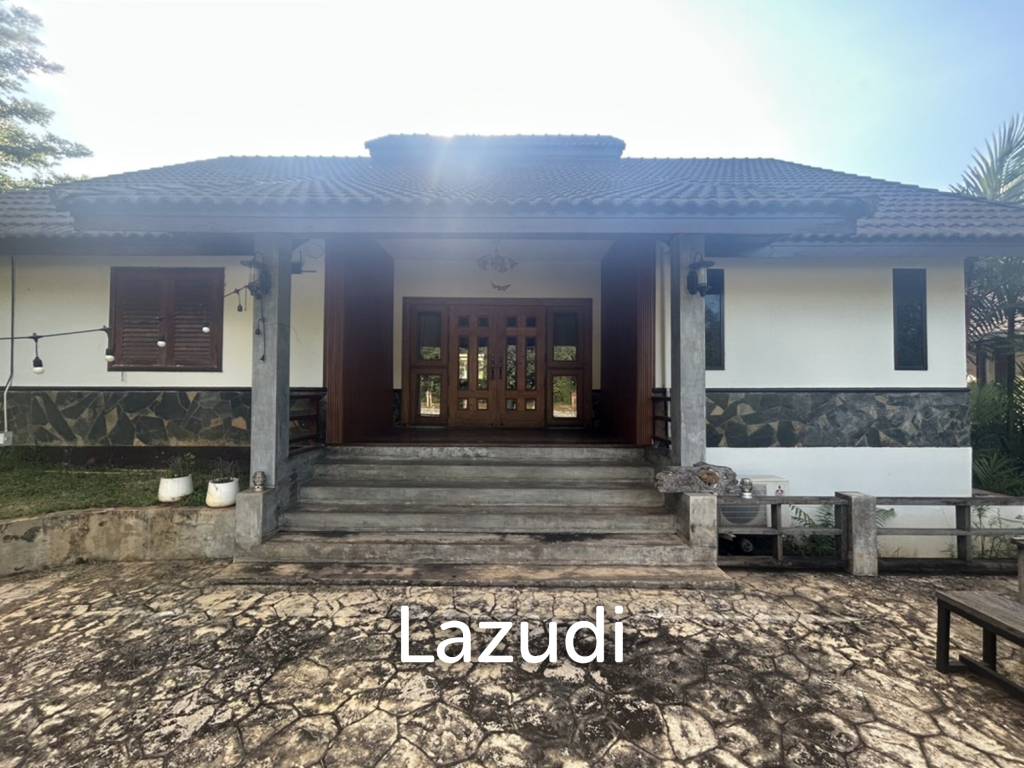 ขายบ้านพร้อมที่ดิน 2 ไร่ใกล้มหาวิทยาลัยและสนามบินในต.บ้านดู่