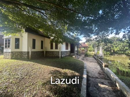 ขายบ้านพร้อมที่ดิน 2 ไร่ใกล้มหาวิทยาลัยและสนามบินในต.บ้านดู่