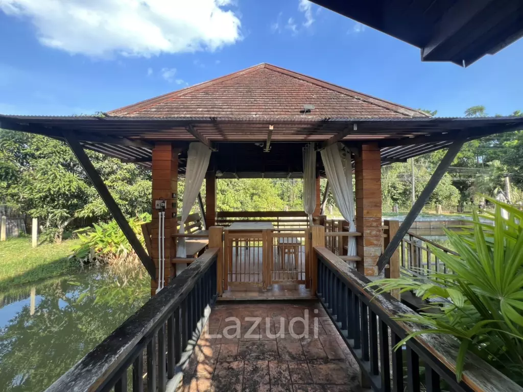 ขายบ้านพร้อมที่ดิน 2 ไร่ใกล้มหาวิทยาลัยและสนามบินในต.บ้านดู่