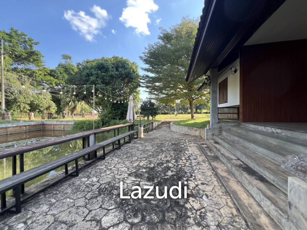 ขายบ้านพร้อมที่ดิน 2 ไร่ใกล้มหาวิทยาลัยและสนามบินในต.บ้านดู่