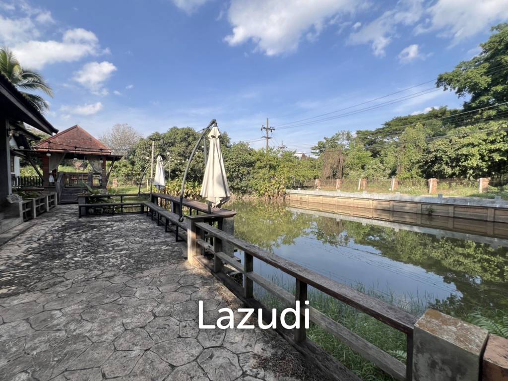 ขายบ้านพร้อมที่ดิน 2 ไร่ใกล้มหาวิทยาลัยและสนามบินในต.บ้านดู่