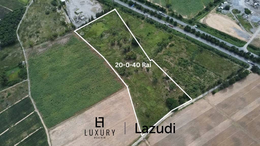 Prime Freehold 20-0-40  Land in Scenic Hua Hin with Access From Bypass Cha Am - Pranburi