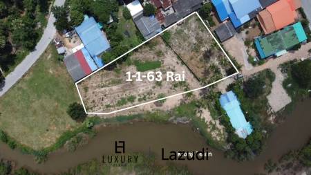 Prime Freehold Canal Front 1-1-63 Rai Land in Cha Am