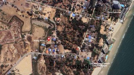 Prime Freehold Canal Front 1-1-63 Rai Land in Cha Am