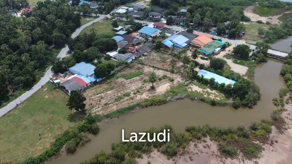 Prime Freehold Canal Front 1-1-63 Rai Land in Cha Am