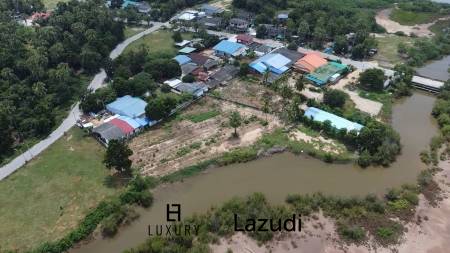 Prime Freehold Canal Front 1-1-63 Rai Land in Cha Am