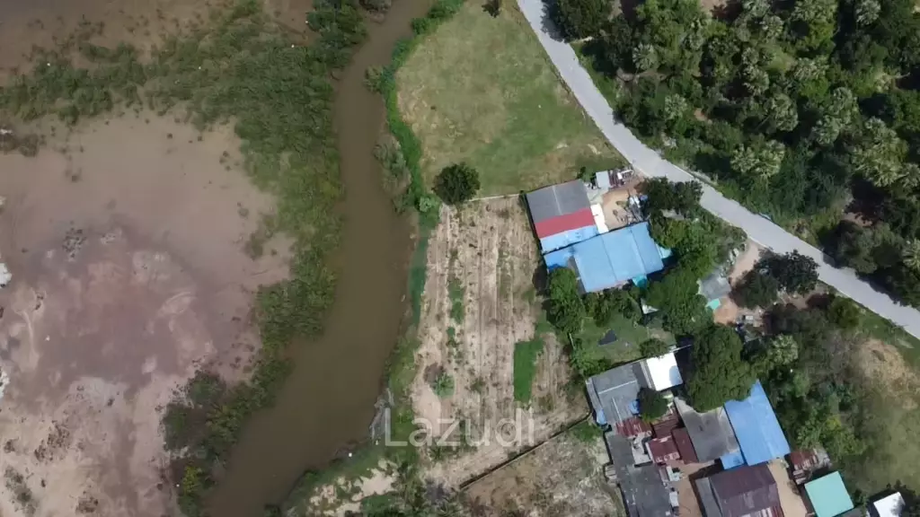 Prime Freehold Canal Front 1-1-63 Rai Land in Cha Am