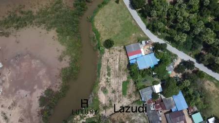 Prime Freehold Canal Front 1-1-63 Rai Land in Cha Am