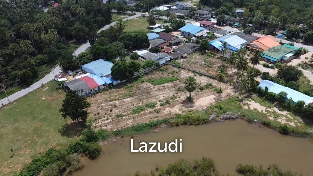 Prime Freehold Canal Front 1-1-63 Rai Land in Cha Am