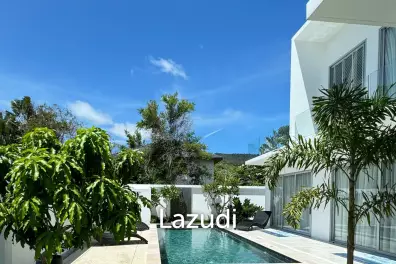 Modern Villa with Mountain and Sunset Views