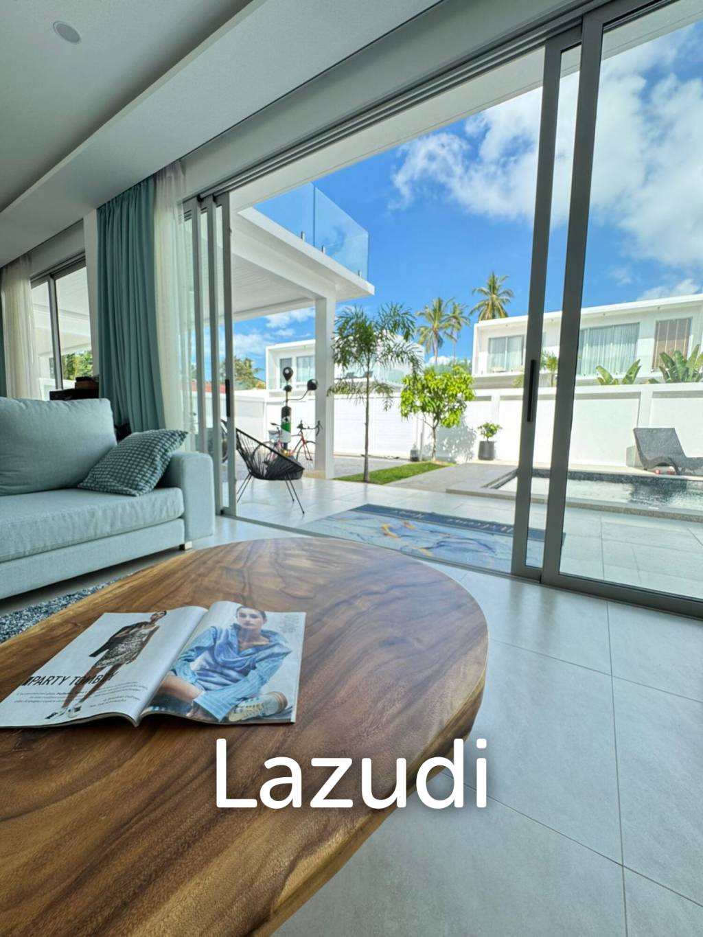 Modern Villa with Mountain and Sunset Views