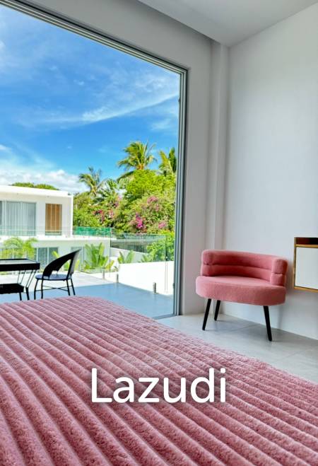 Modern Villa with Mountain and Sunset Views