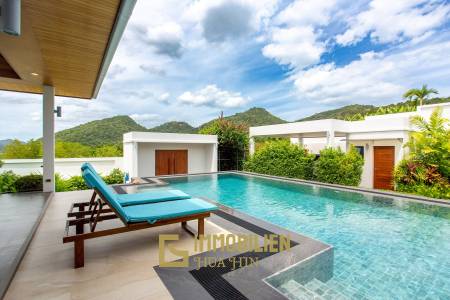 วิลล่าวิวเขาสุดพรีเมียม! ใกล้หัวหิน พร้อมสระน้ำเกลือ 12 ม. และโซลาร์ 10kW