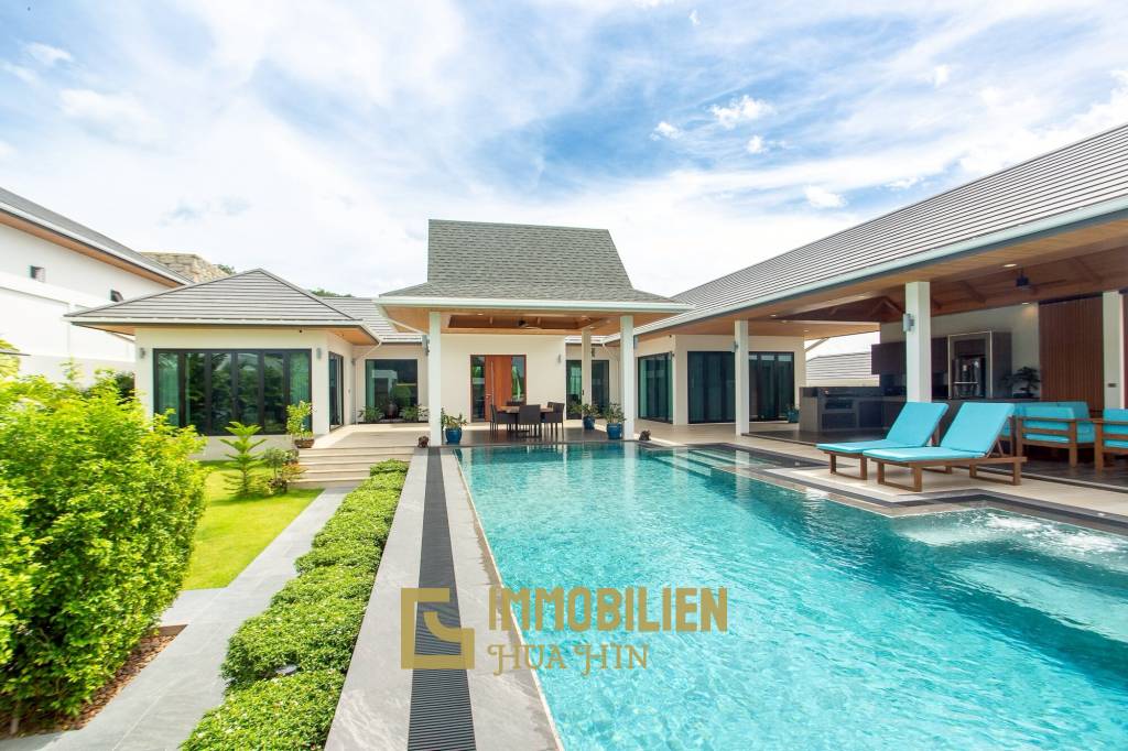 วิลล่าวิวเขาสุดพรีเมียม! ใกล้หัวหิน พร้อมสระน้ำเกลือ 12 ม. และโซลาร์ 10kW