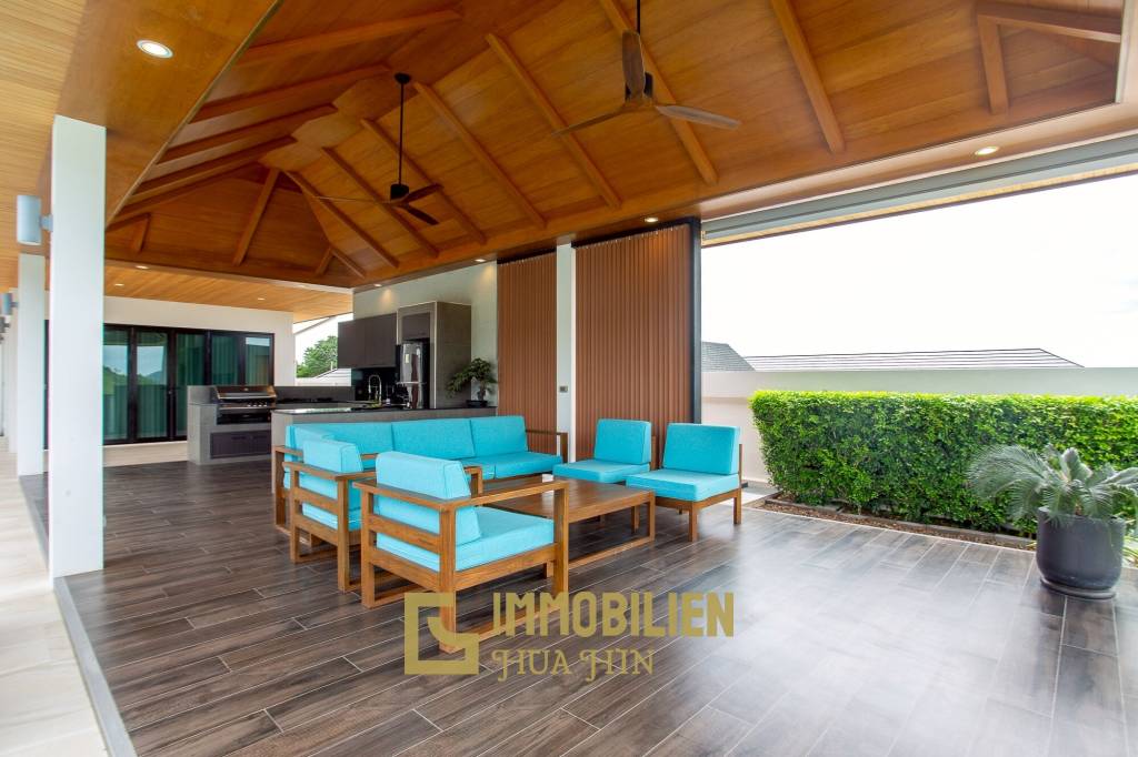 วิลล่าวิวเขาสุดพรีเมียม! ใกล้หัวหิน พร้อมสระน้ำเกลือ 12 ม. และโซลาร์ 10kW