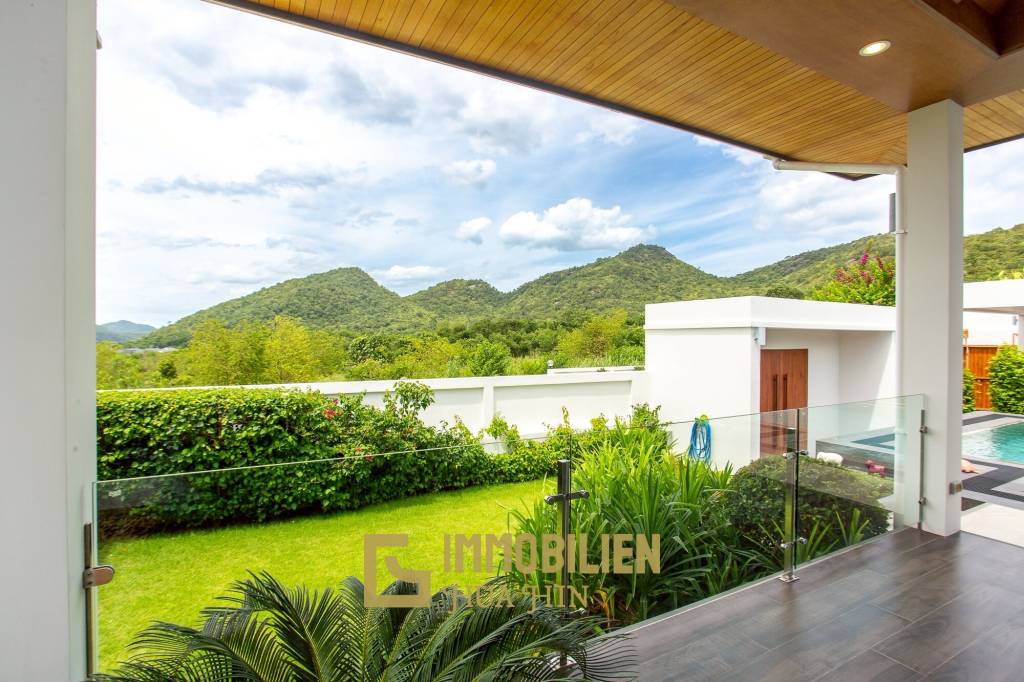 วิลล่าวิวเขาสุดพรีเมียม! ใกล้หัวหิน พร้อมสระน้ำเกลือ 12 ม. และโซลาร์ 10kW