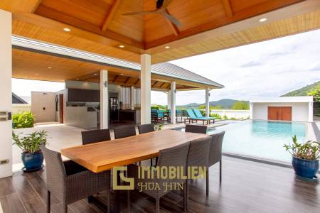 วิลล่าวิวเขาสุดพรีเมียม! ใกล้หัวหิน พร้อมสระน้ำเกลือ 12 ม. และโซลาร์ 10kW