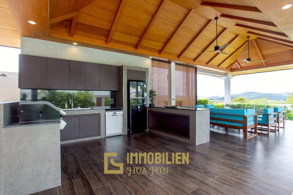 วิลล่าวิวเขาสุดพรีเมียม! ใกล้หัวหิน พร้อมสระน้ำเกลือ 12 ม. และโซลาร์ 10kW