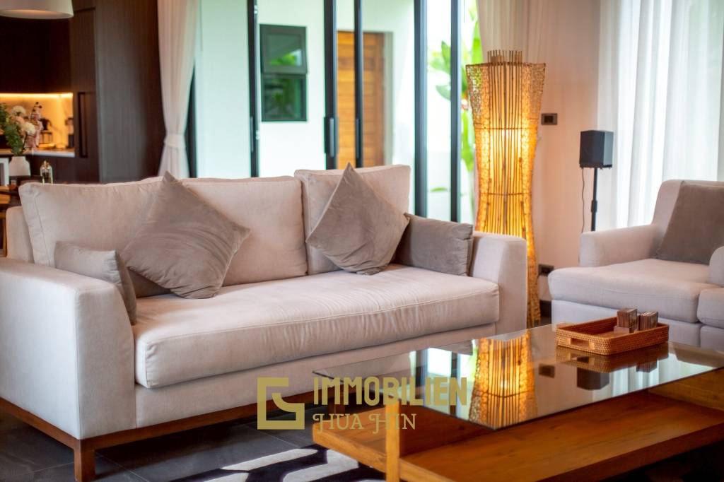 วิลล่าวิวเขาสุดพรีเมียม! ใกล้หัวหิน พร้อมสระน้ำเกลือ 12 ม. และโซลาร์ 10kW