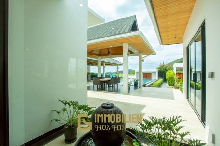 วิลล่าวิวเขาสุดพรีเมียม! ใกล้หัวหิน พร้อมสระน้ำเกลือ 12 ม. และโซลาร์ 10kW