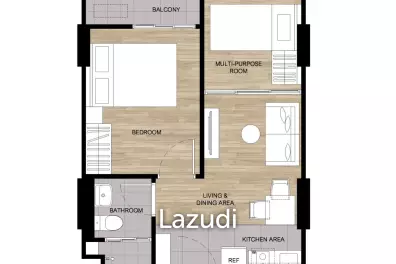 1 Bed 1 Bath 28.25 SQ.M Dcondo Cove