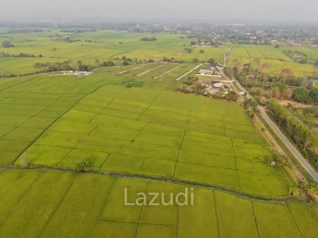 ขายที่ดิน 18 ไร่ ติดถนนลาดยางและคลองชลประทาน อ.แม่ริม