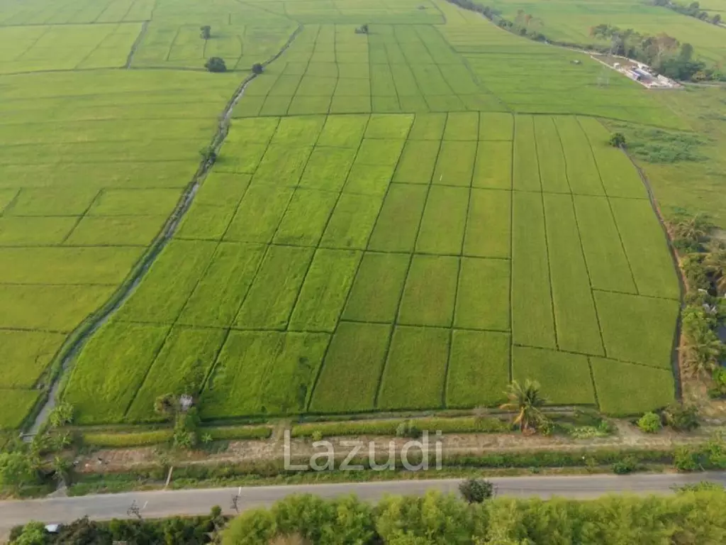 ขายที่ดิน 18 ไร่ ติดถนนลาดยางและคลองชลประทาน อ.แม่ริม
