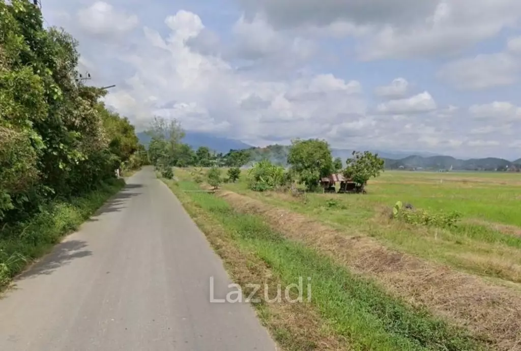 ขายที่ดิน 18 ไร่ ติดถนนลาดยางและคลองชลประทาน อ.แม่ริม