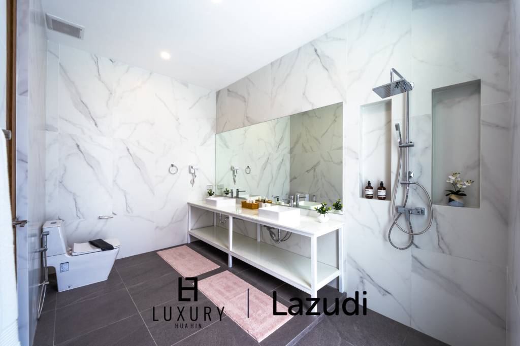 ปาล์มฮิลส์: บ้านเดี่ยวติดสนามกอล์ฟสุดพิเศษ 4 ห้องนอน บนที่ดิน 1,150 ตร.ม.