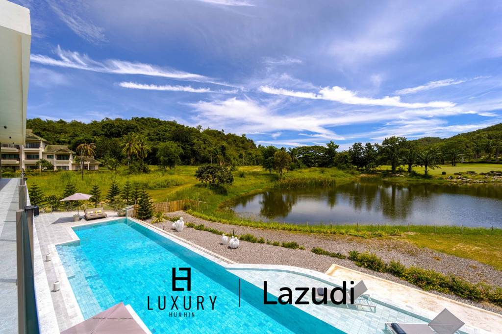 Située au bord d'un lac, à proximité d'un terrain de golf / Terrain de 1 600 m² / 6 chambres