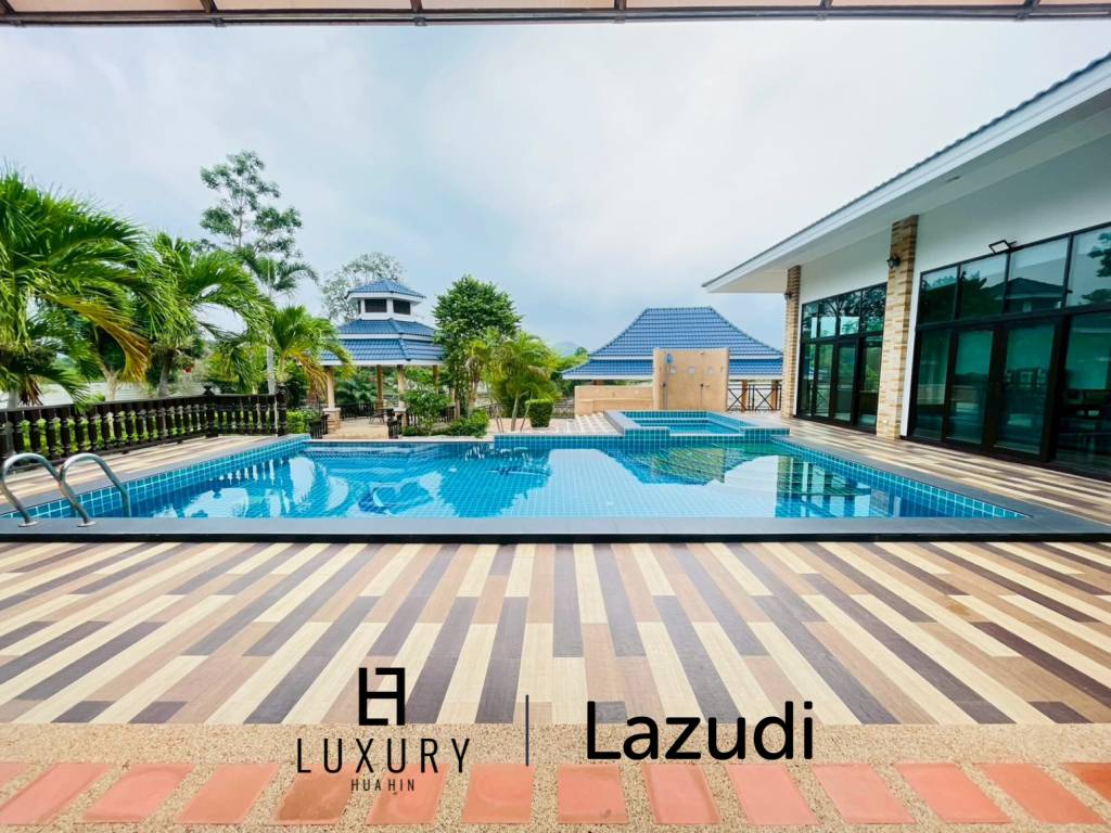 Grand 5-Bedroom Lakefront Pool Villa in Hin Lek Fai, Hua Hin