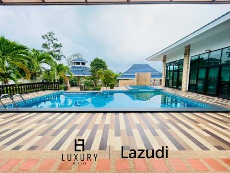Grand 5-Bedroom Lakefront Pool Villa in Hin Lek Fai, Hua Hin